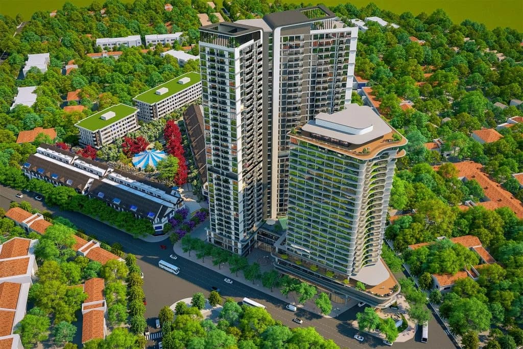 Phối cảnh tổng thể dự án EcoPalace Buôn Ma Thuột Đắk Lắk