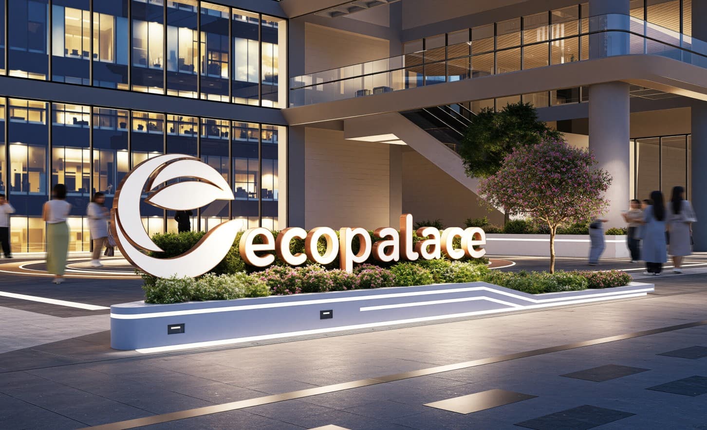 Mặt đứng tòa nhà 35 tầng EcoPalace Đắk Lắk